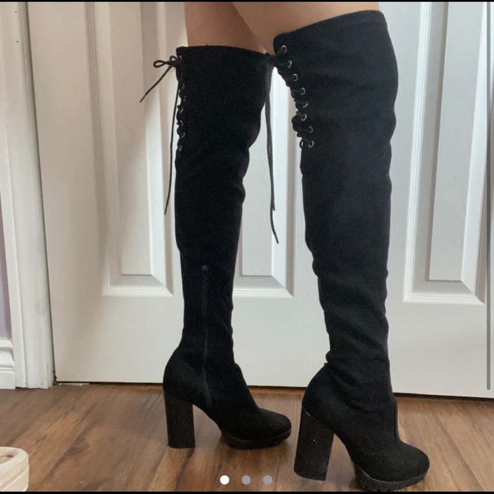 Black Knee Length Boots